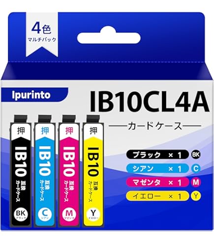 エプソン4色セット　純正カートリッジ たのめーる】エプソン インクカートリッジ 4色パック IB10CL4A 1